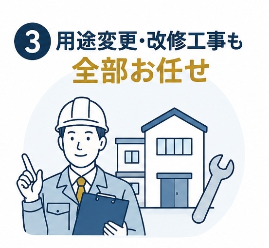 改修・手続きを代行