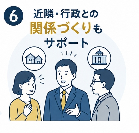 地域密着のサポート